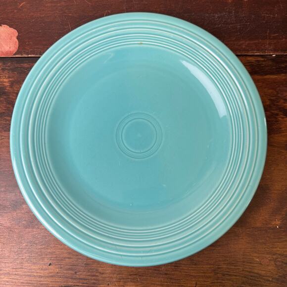 Fiesta FiestaWare Vintage 1988 Turquoise Blue‎ Dinner Plate - Picture 1 of 5